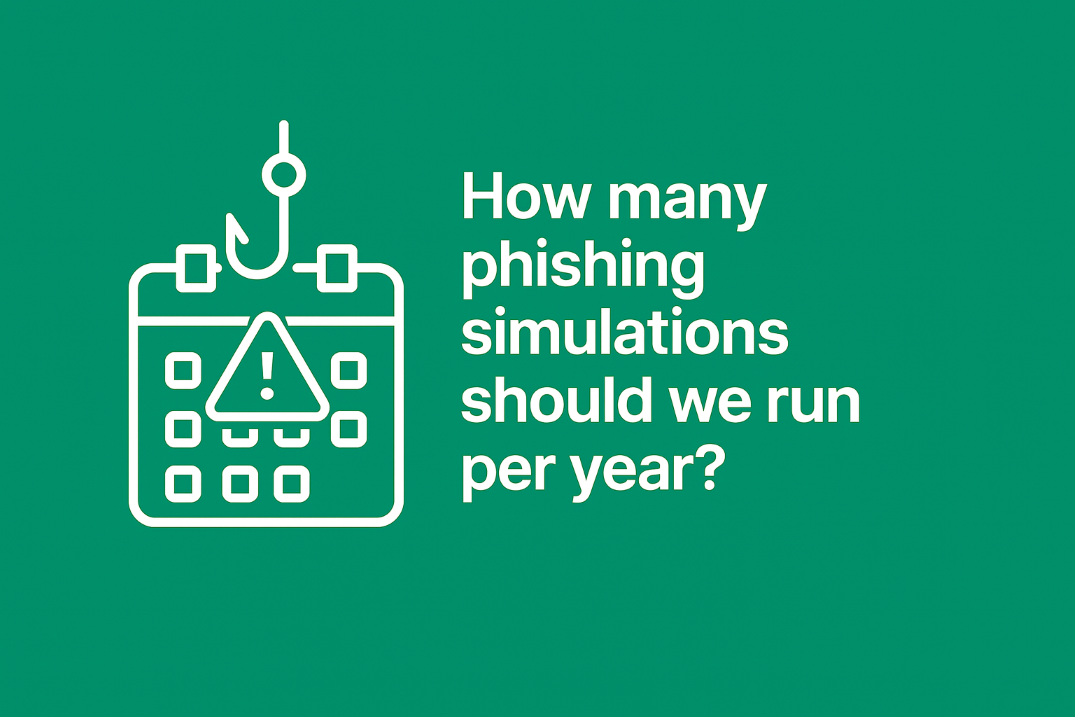 how many phishing simulations should we run per year